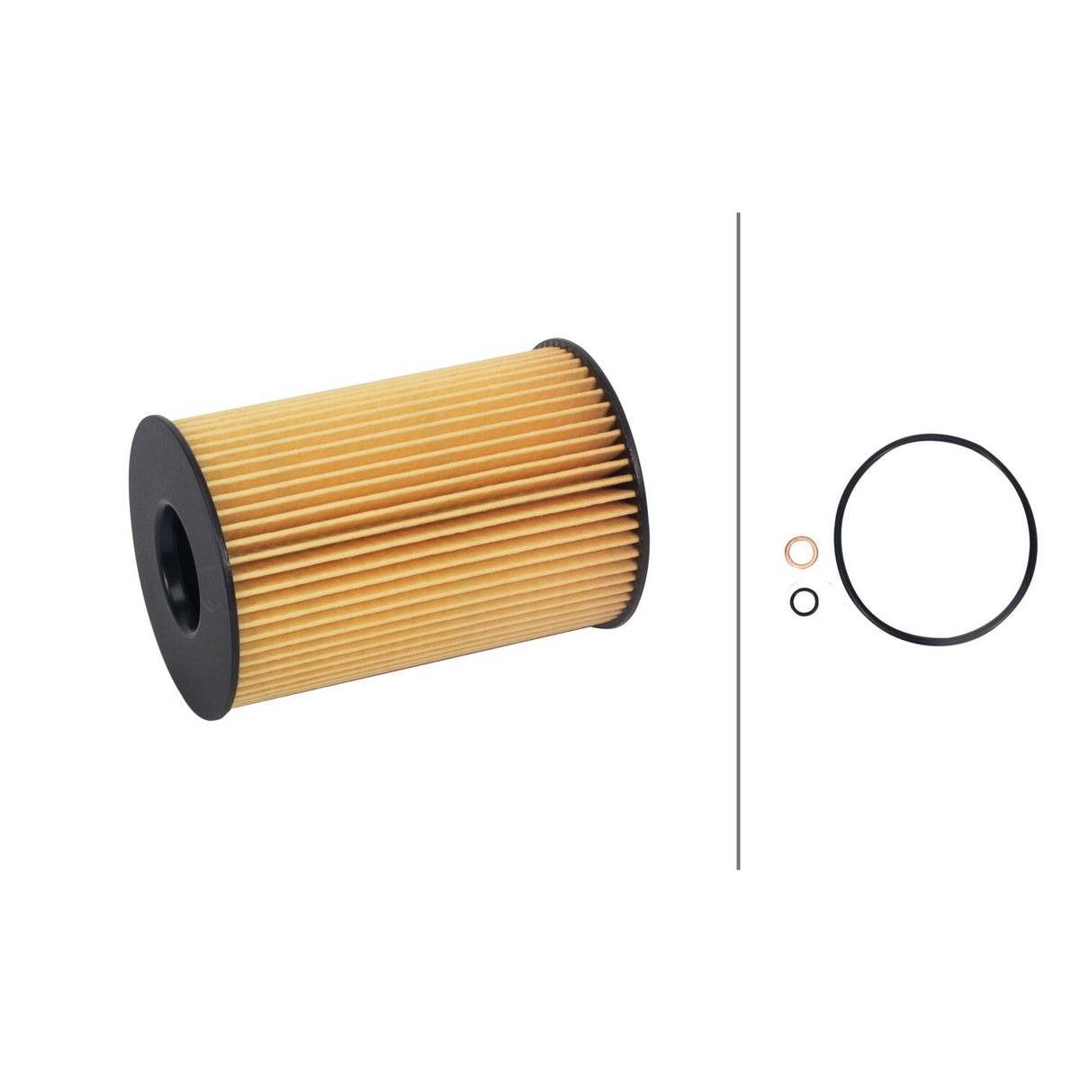 Ölfilter-Einsatz Ø 75 mm HELLA IAM-Expertise passend für u.a. BMW 7er-1