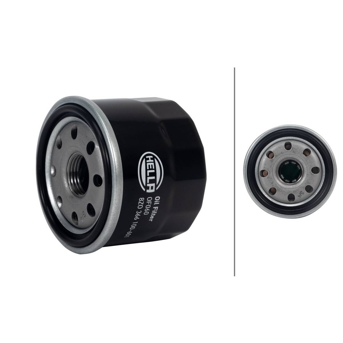 Ölfilter einfach anschraubbar Ø 65 mm HELLA passend für u.a. SUZUKI CELERIO-1