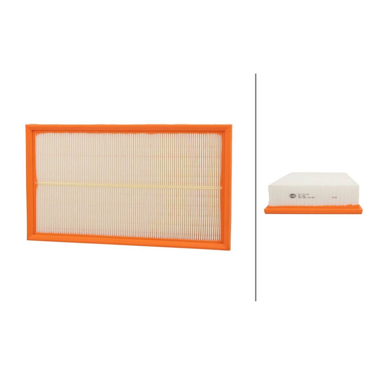 Luftfilter-Einsatz 334 x 190 mm HELLA für u.a. MERCEDES-BENZ E-KLASSE-1