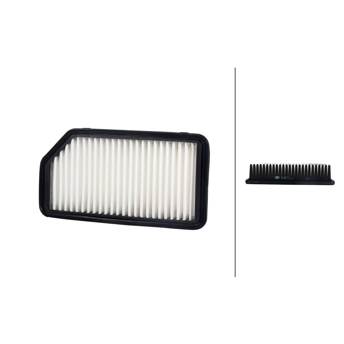 Luftfilter-Einsatz 247 x 130 mm HELLA IAM-Expertise passend für KIA RIO-1