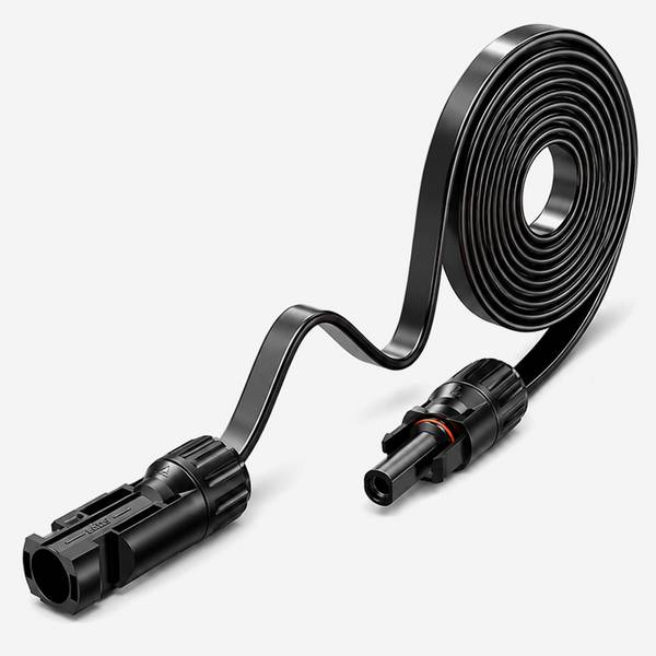 hb-digital 30cm PV Fensterdurchfuehrung 4mm2 1000V bis 30A schwarz