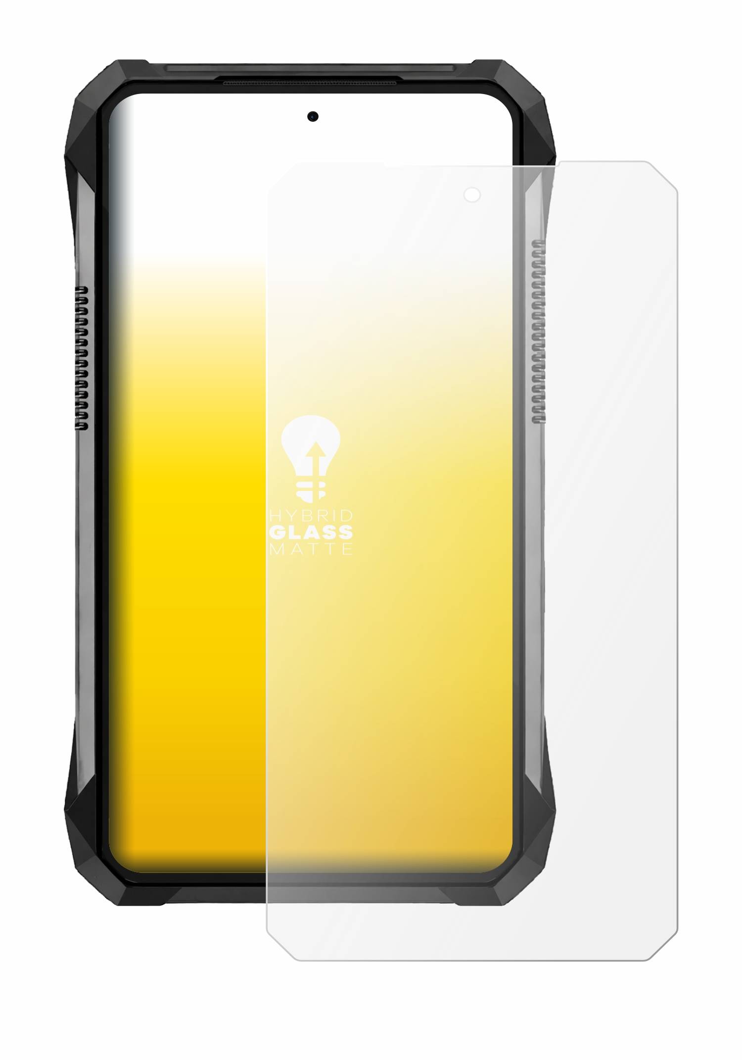 upscreen Entspiegelungs Schutzglas für Unihertz 8849 Tank 5 Schutzfolie Panzer Folie Glas Display Schutz matt-4