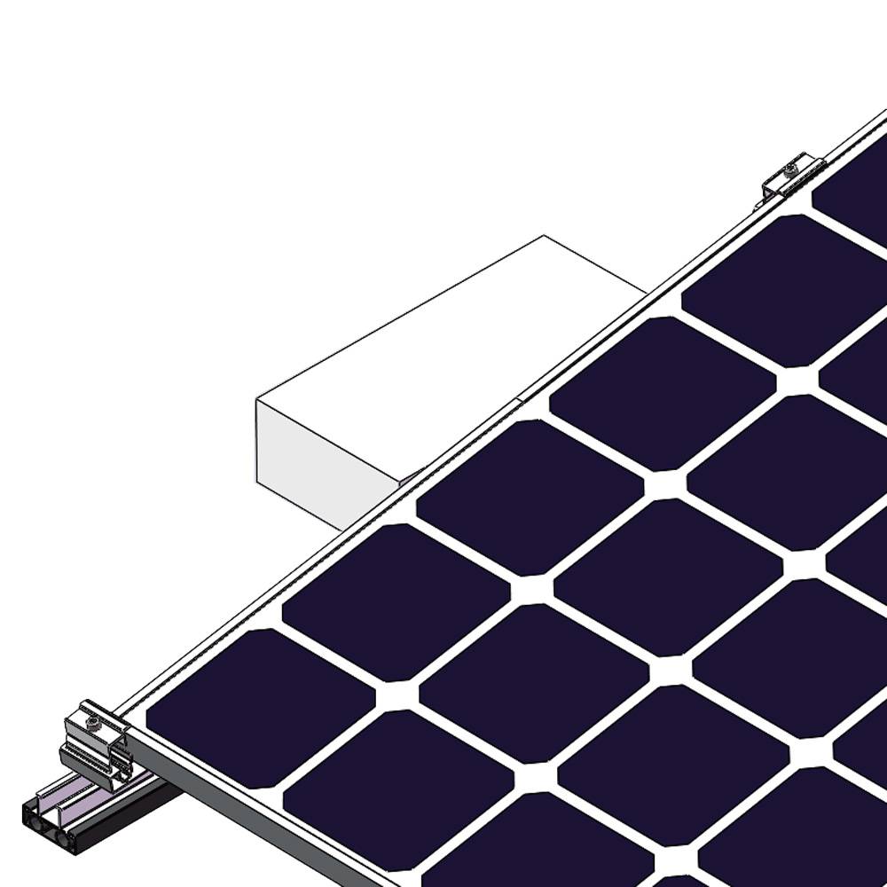 Offgridtec Flachdach Befestigungsset Ballast Montagekit Ost-West 10 Module-1