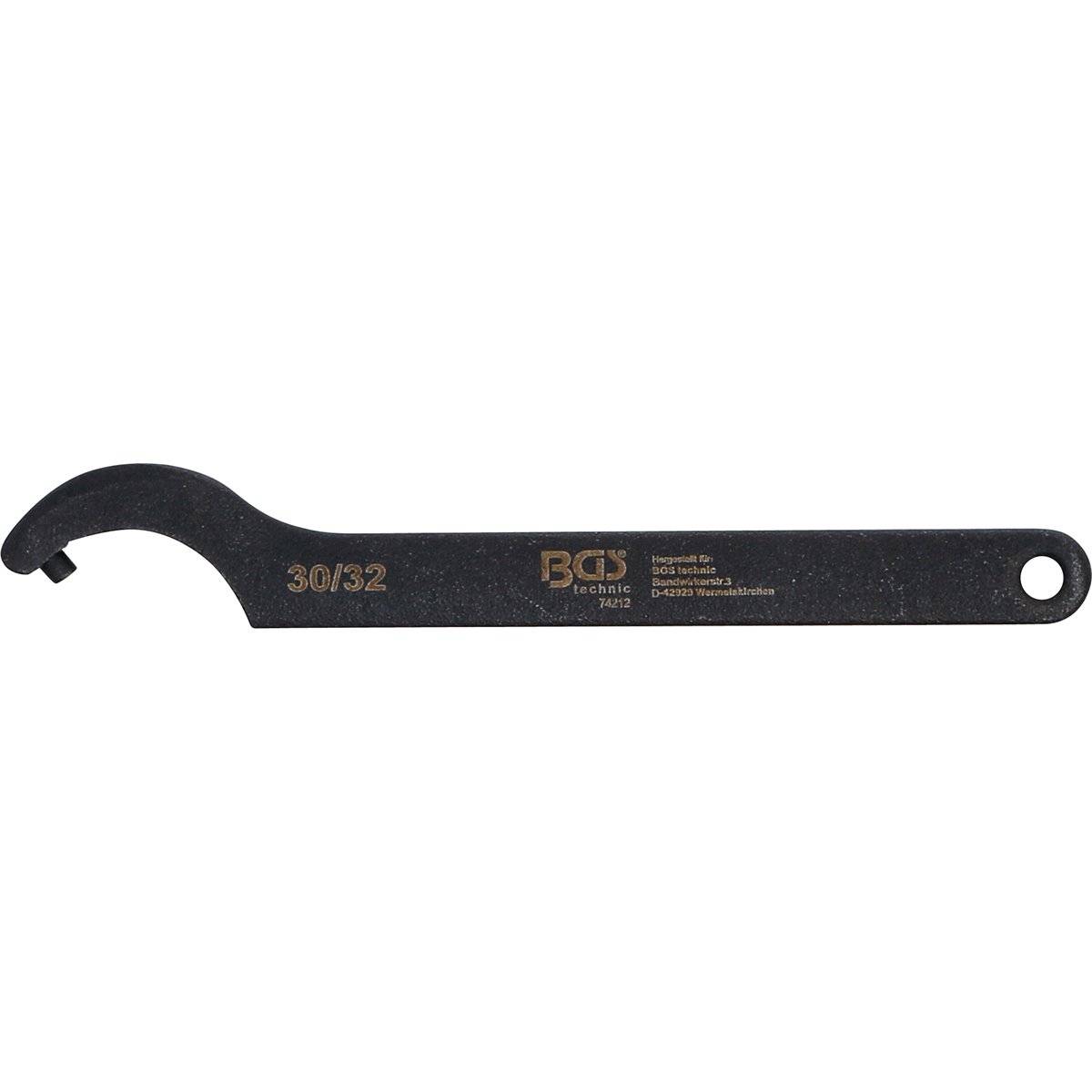 BGS 74212 Hakenschlüssel mit Zapfen, 30 - 32 mm-1