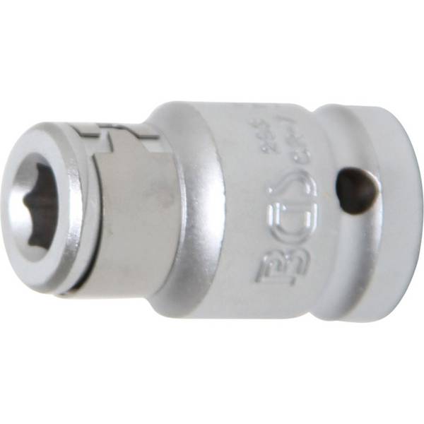 BGS 293 Bit-Adapter mit Haltekugel, Antrieb Innenv ierkant 12,5 mm (1/2") - Abtrieb Innensechskant 8