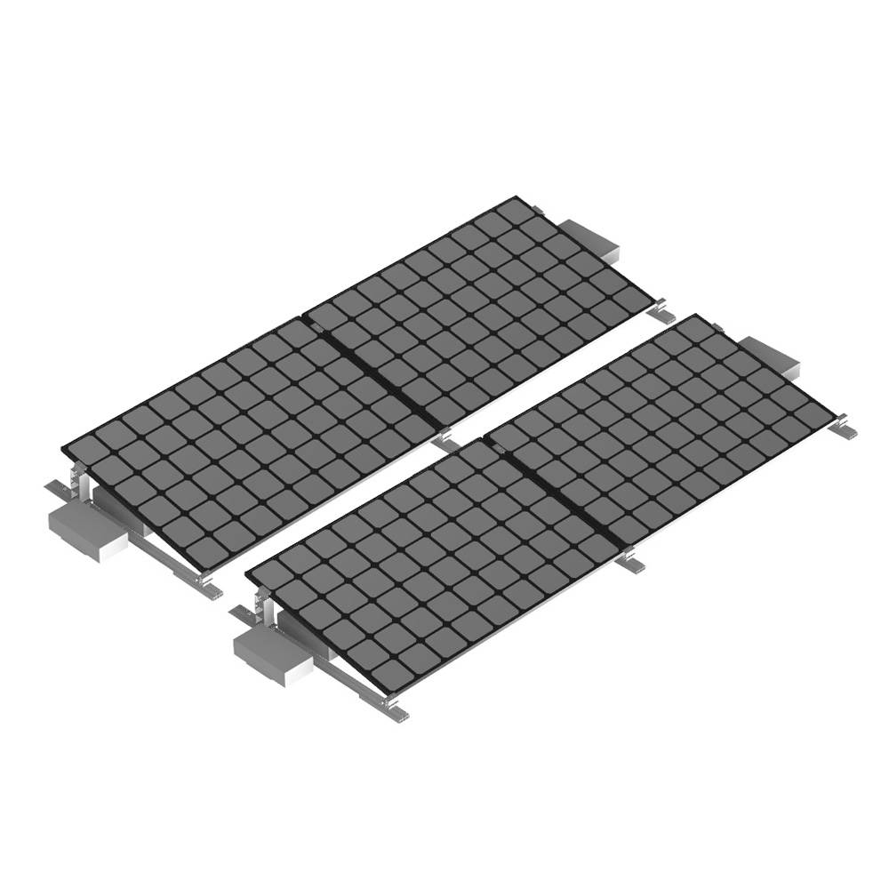 Offgridtec Flachdach Befestigungsset Ballast Montagekit Reihe 4 Module-0
