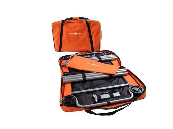 Disc-Bed, Feldbett einzeln, belastbar bis 227kg, Orange