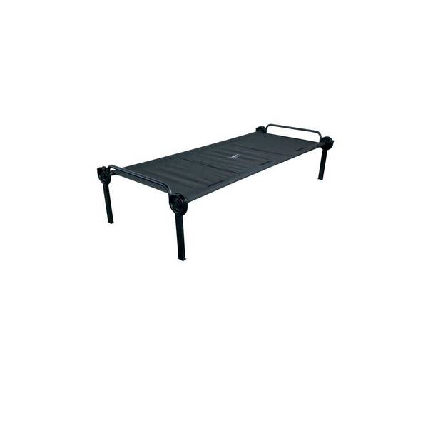 Disc-O-Bed ONE XL Einzelbett, klappbares Feldbett, schwarz, bis 227 kg Belastung