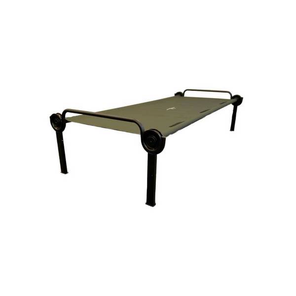 Disc-O-Bed ONE XL Einzelbett, olivgrün, robustes Feldbett für Camping und Outdoor
