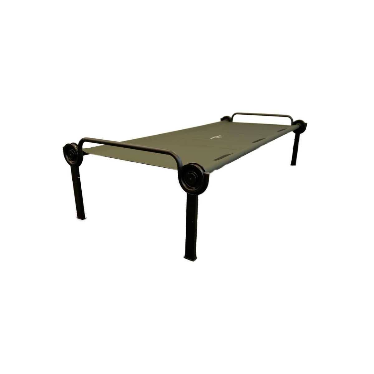 Disc-O-Bed ONE XL Einzelbett, olivgrün, robustes Feldbett für Camping und Outdoor-0