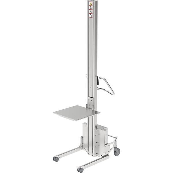 Minilift Edelstahlplattform 500 x 500 mm Hubbereich 2050 mm Tragkraft 110 kg. Edmolift AB 87535149