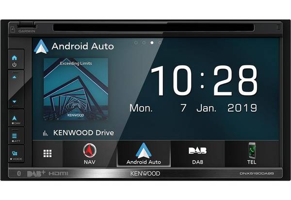 Kenwood DNX5190DABS CD/DVD/USB/BT/iPhone 6,8"" Disp. 2-DIN