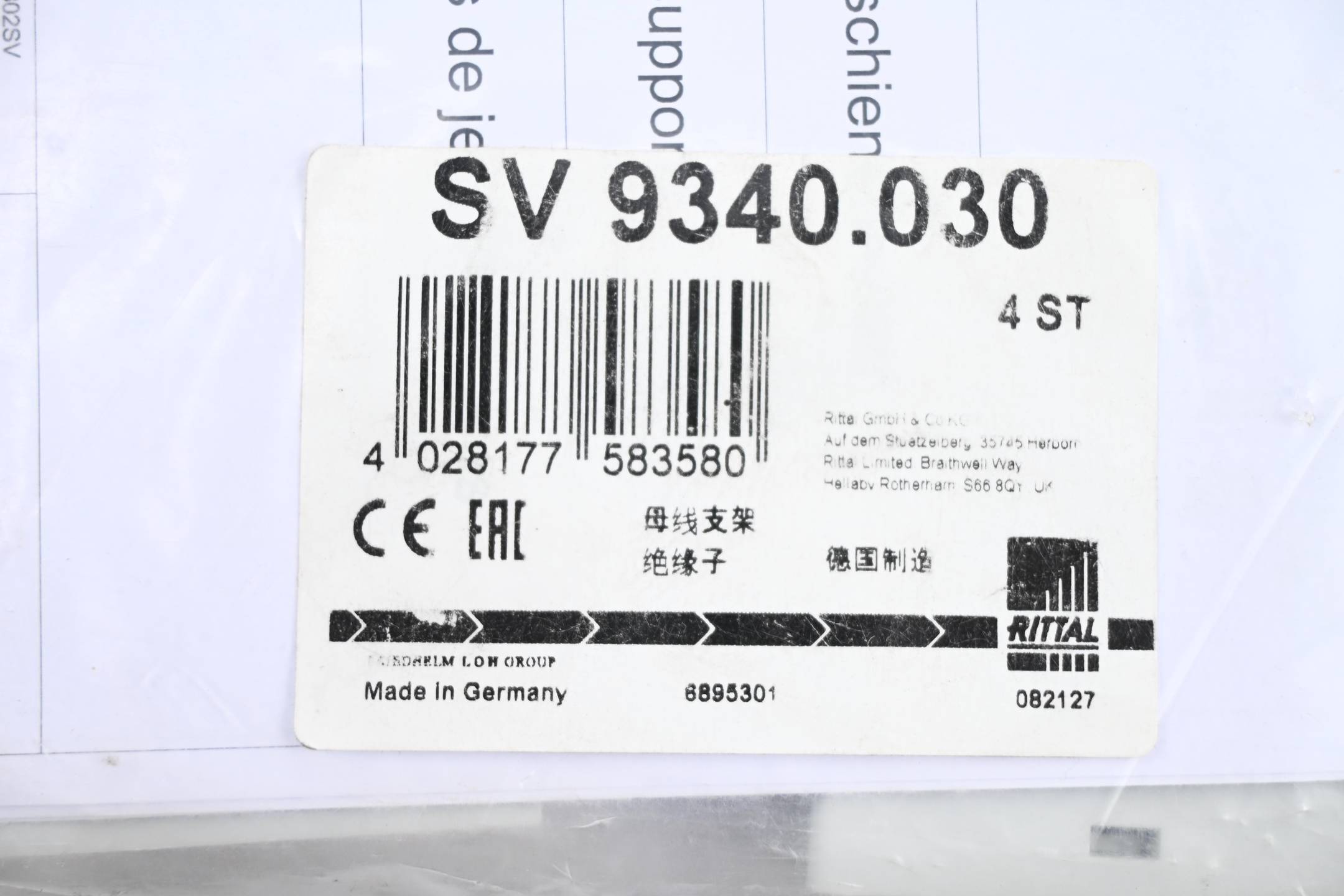 RITTAL Sammelschienenhalter VE=4St. 9340030-2
