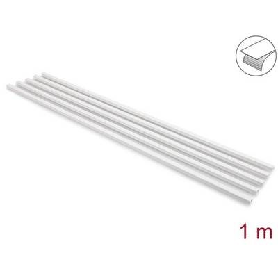 Delock Kabelkanal - self-adhesive with sliding cover - 1 m - weiß (Packung mit 5)-0
