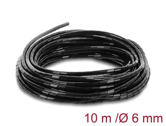 Spiralschlauch 6mm schwarz 10m zur...-0