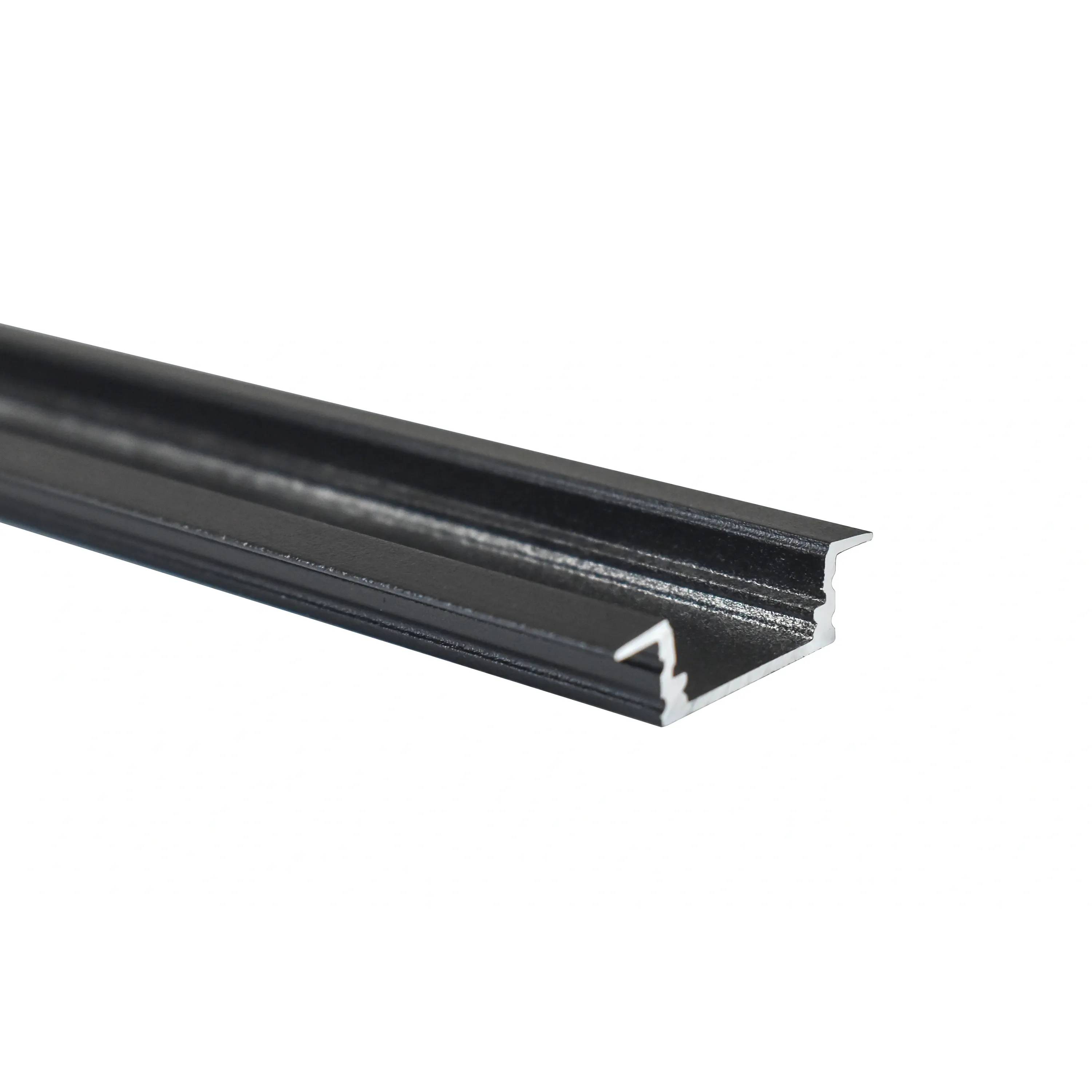 Bilton BLine P-S-IN01, LED-Einbauprofil, Alu, schwarz, 12W/m, B25 x H6,8, Stange mit 2m
