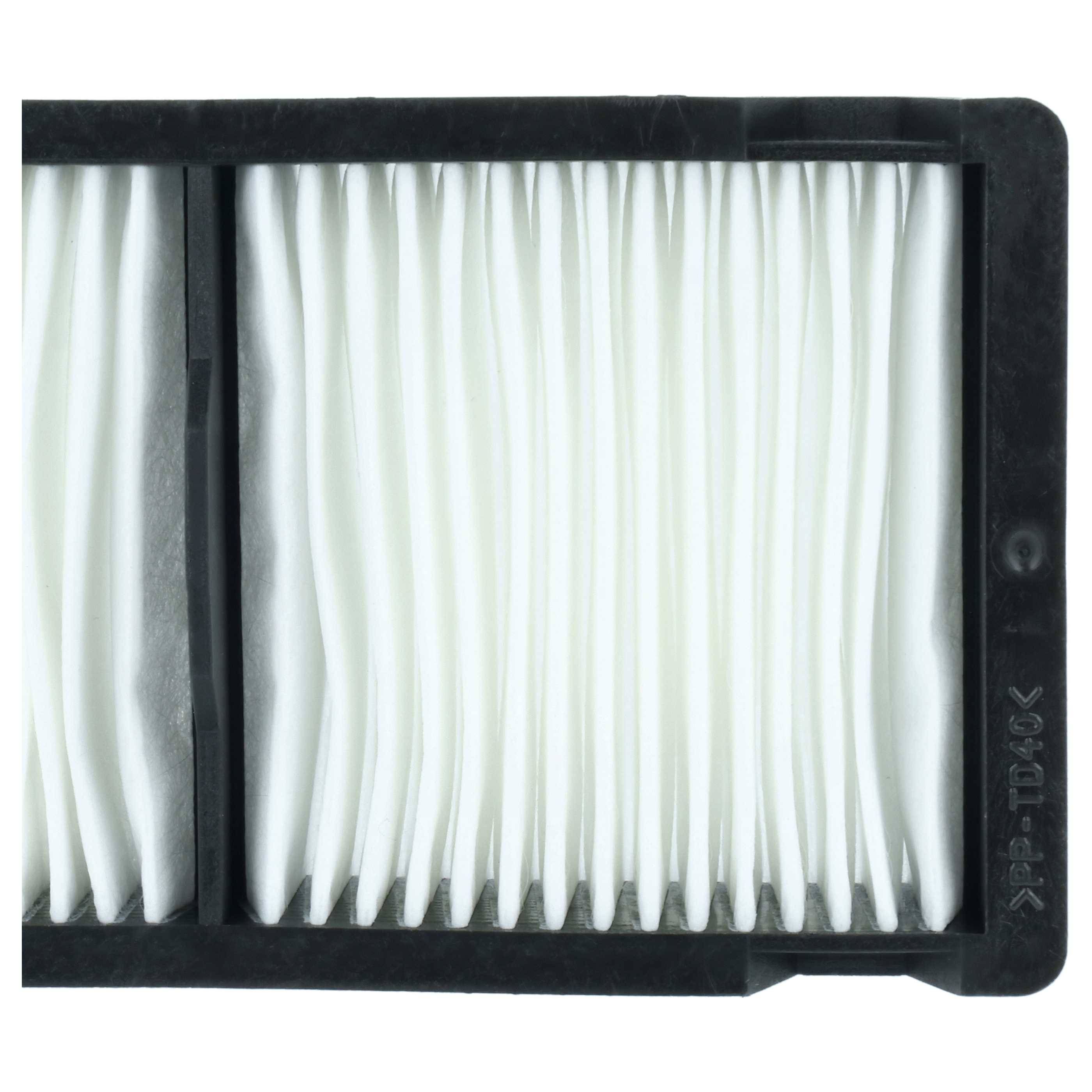 vhbw Luftfilter kompatibel mit Epson EH-TW7000 | EH-TW6800, EH-TW6700, EH-TW7200, EH-TW7100 Beamer - Staubfilter 13,6 x-2
