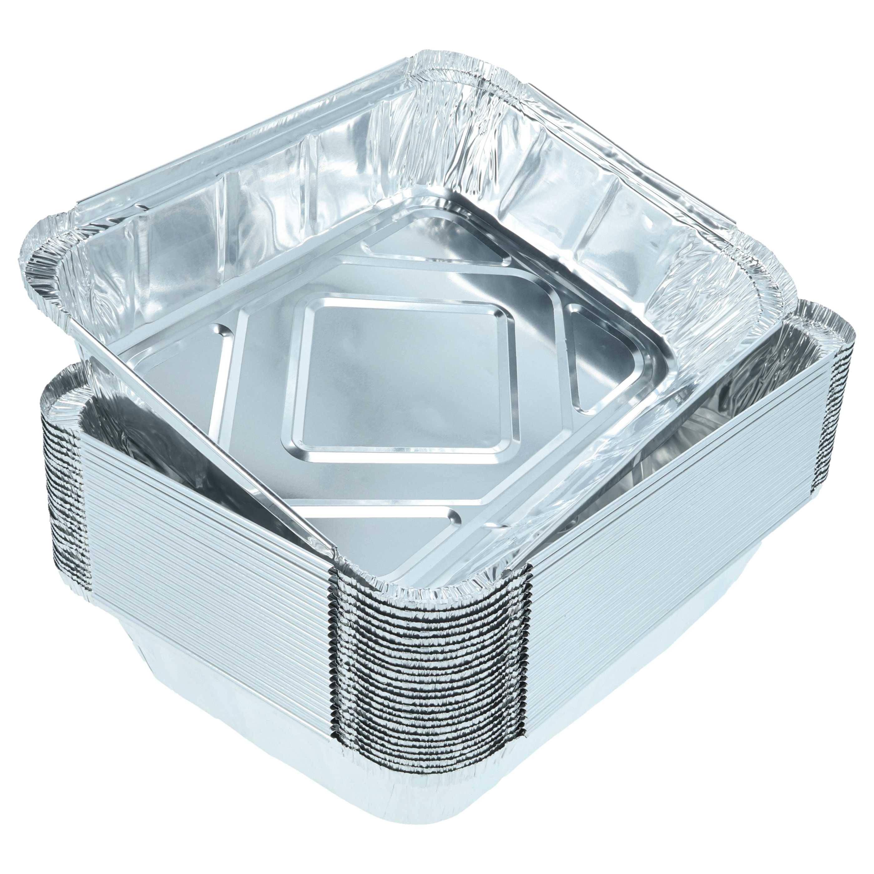 vhbw 25x Grillschalen kompatibel mit Big Green Egg Gasgrill | Wiederverwendbare Aluschalen, Hitzebeständig bis 600°C-0