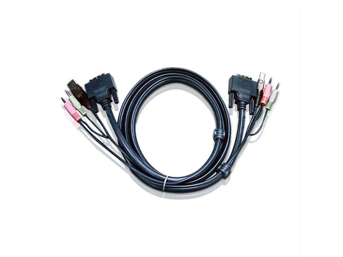 Aten CS1642A KVM Switch Dual-View DVI, USB, Audio, 2 Ports-0