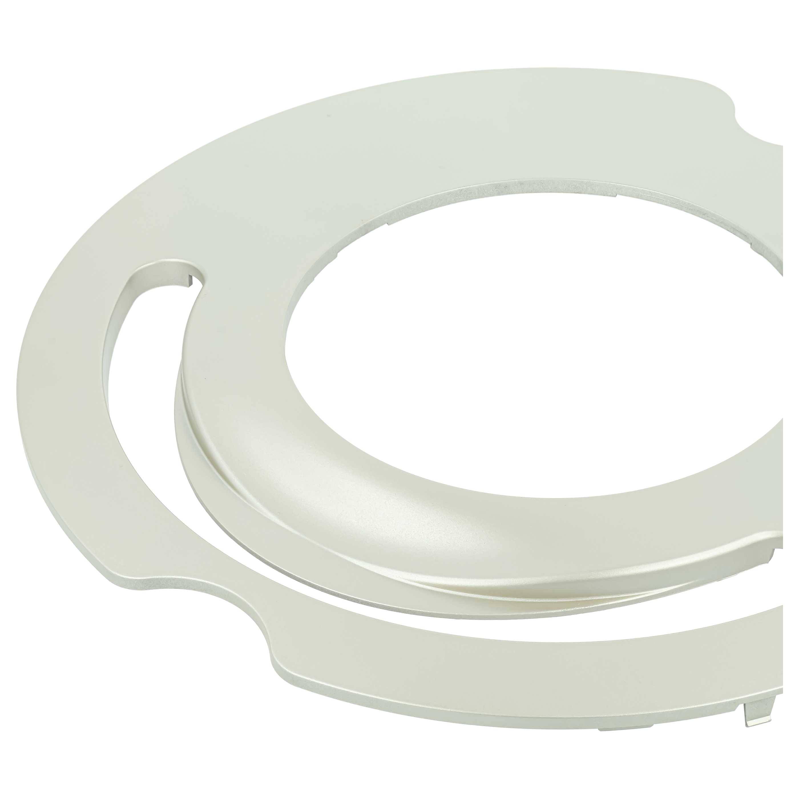 vhbw Frontplatte kompatibel mit iRobot Roomba 600 Series | 500 Series Saugroboter - Frontabdeckung, Kunststoff, Gold-3