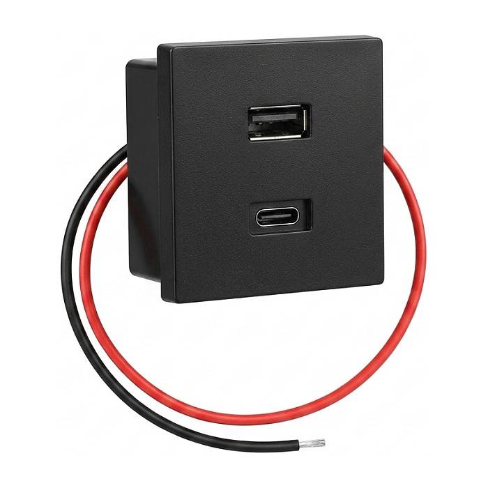 Shelly Netzteil - 3 A - 2 Ausgabeanschlussstellen (USB-C, USB)-0