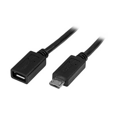 StarTech.com StarTech 0,5m Micro USB Verlängerungskabel - Stecker/Buchse - Micro USB Stecker zu Micro USB Buchse Kabel-0