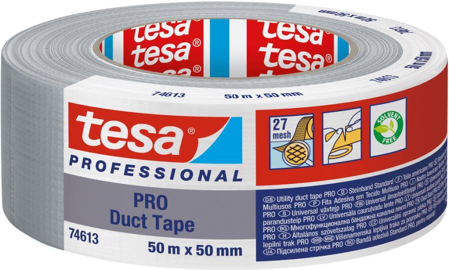 tesa 74613 ECO PRO Gewebeband 50m x 50mm, silber-0