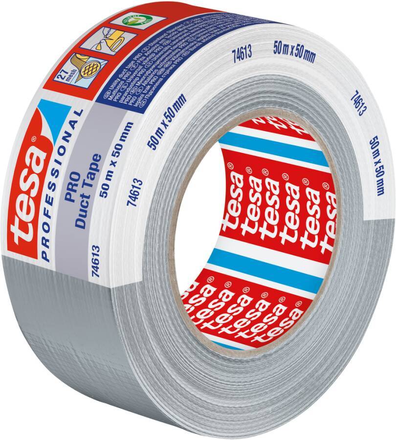 tesa 74613 ECO PRO Gewebeband 50m x 50mm, silber-1