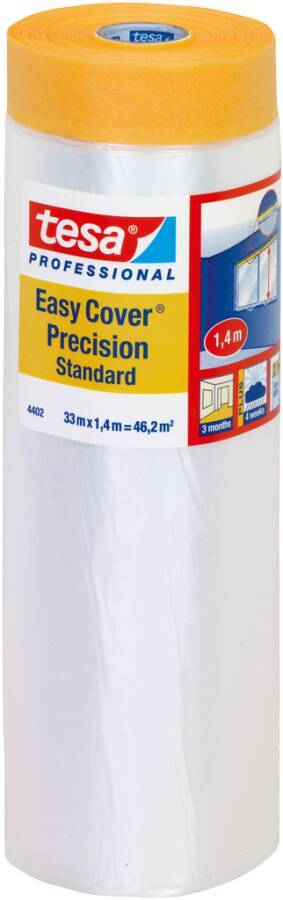 Folie-/Kreppband tesa® Professional 4402 Easy Cover® Präzision 04402-00002-01 Farbe transparent Rollenbreite 1400 mm R-0