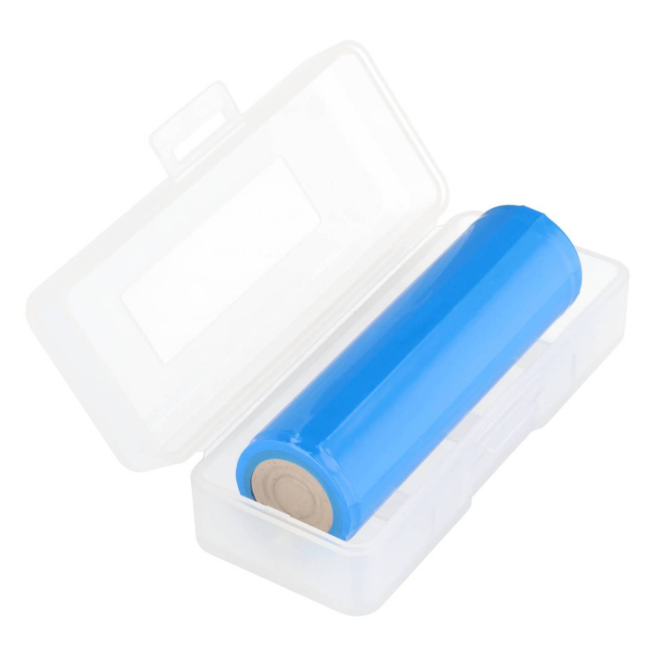Keeppower K1 Aufbewahrungsbox für 1 Stück 21700 Li-Ion Akku, auch für geschützte und USB-C 21700 Akkus transparent-3