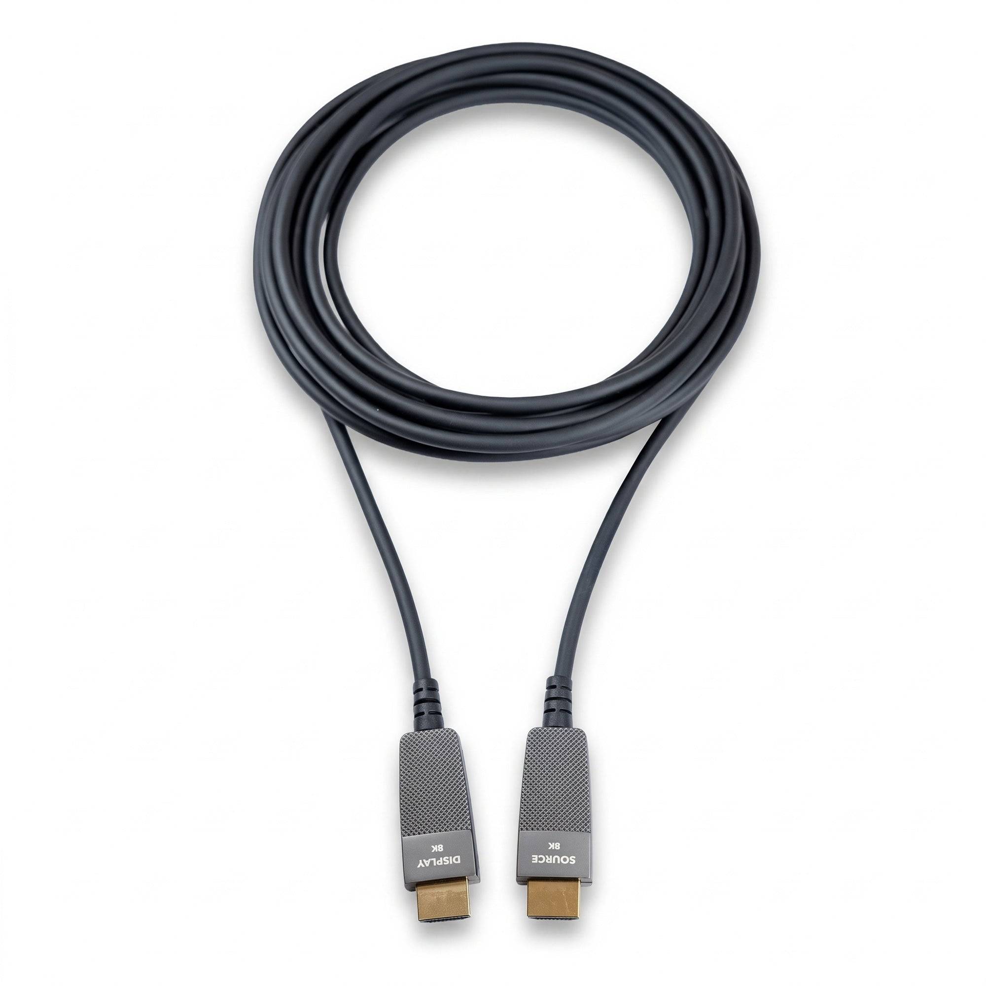 FeinTech ProAqtive HDMI Glasfaserkabel 10m Hybrid-Kabel AOC 48Gbps eARC CEC-2