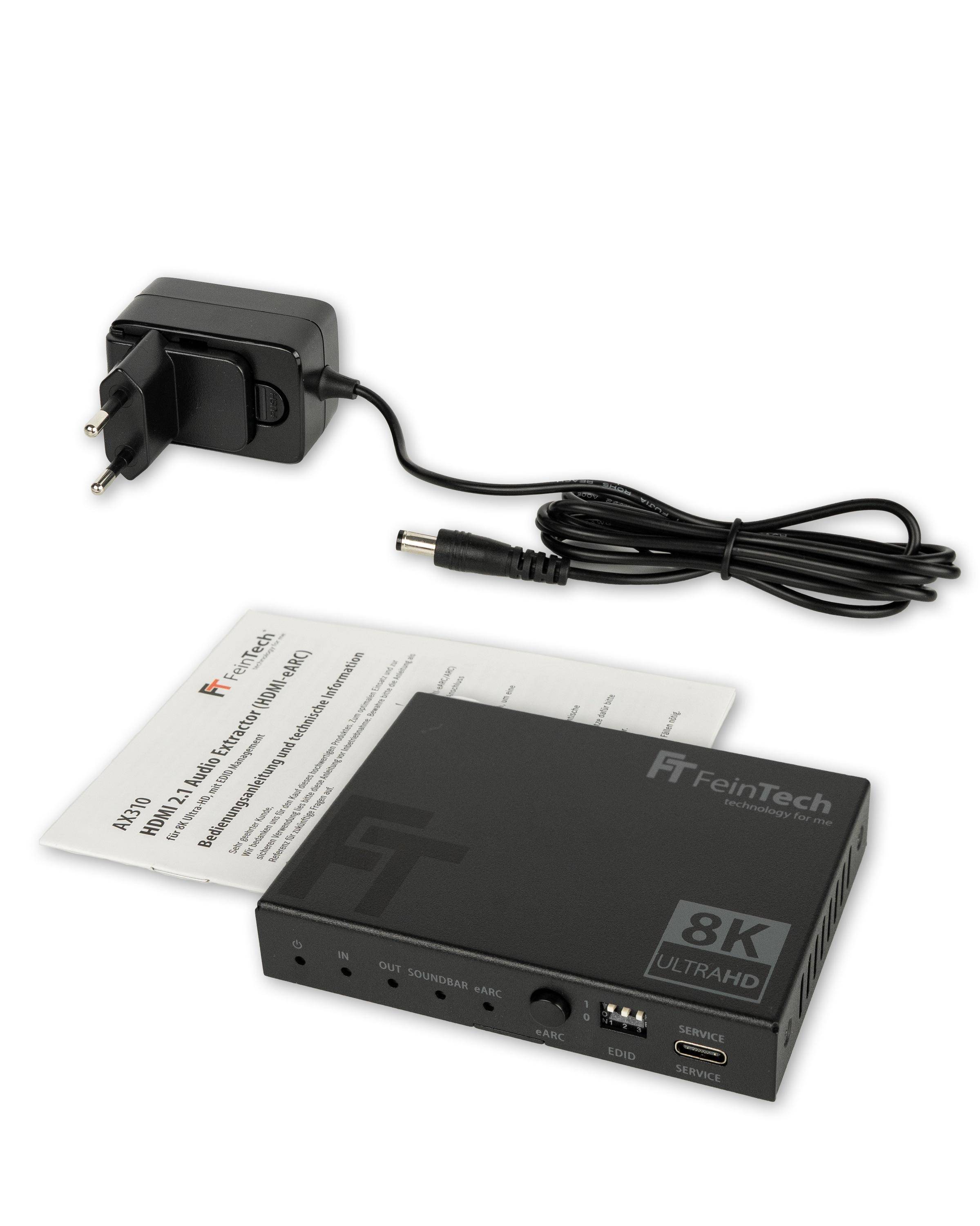FeinTech AX310 HDMI 2.1 Audio Extractor HDMI-eARC-3