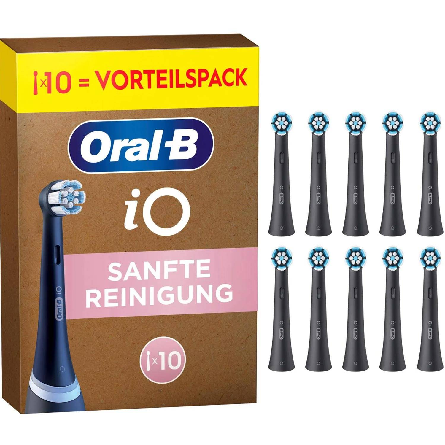 ORAL-B - iO Aufsteckbürsten Sanfte Reinigung 10 Stueck schwarz-0