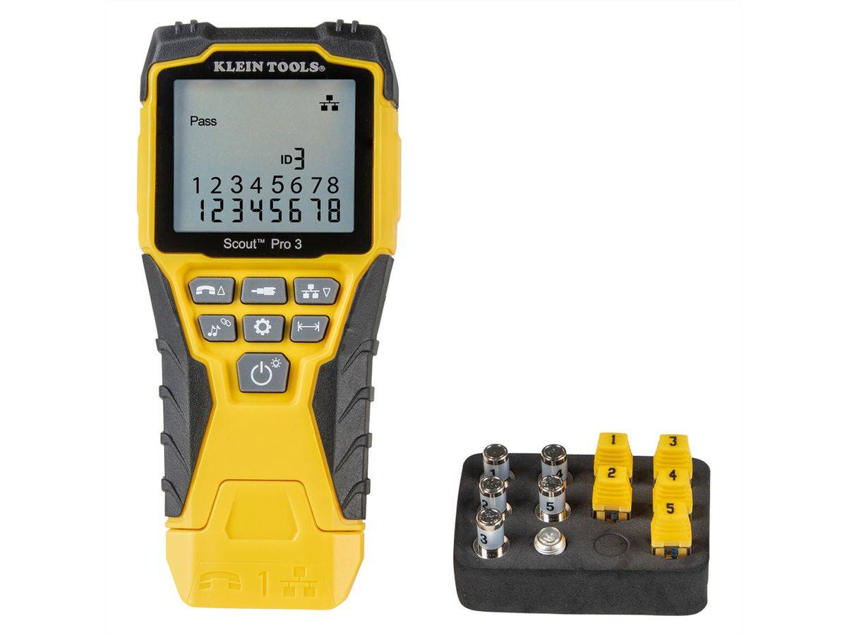 KLEIN TOOLS VDV501-851 Scout® Pro 3 Starter Kit, EU-Version, Vielseitiger Kabeltester für Sprach-, Daten- und Videosyst-1