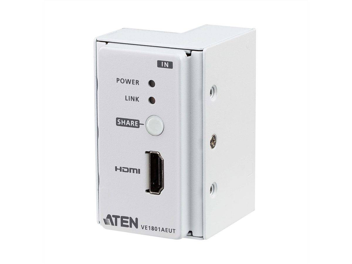 Aten VE1801AEUT HDMI 4K HDBaseT-Lite Sender, mit EU-Wandplatte PoH-0