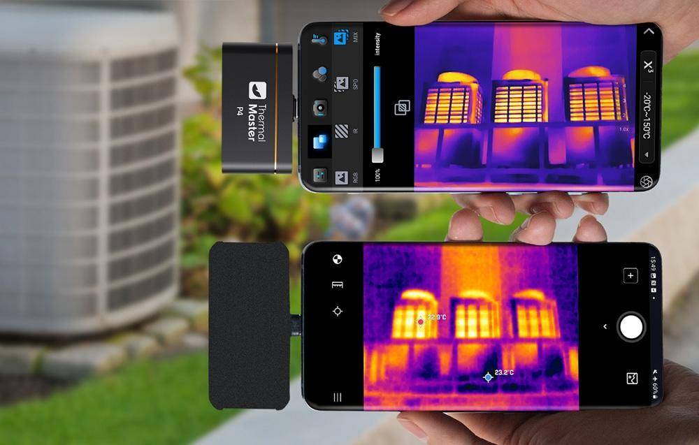 THERMAL MASTER P4 Mini-Wärmebildkamera, USB-C, Dual-Lens, 512×384 VOx, KI, -20 bis 600°C-4