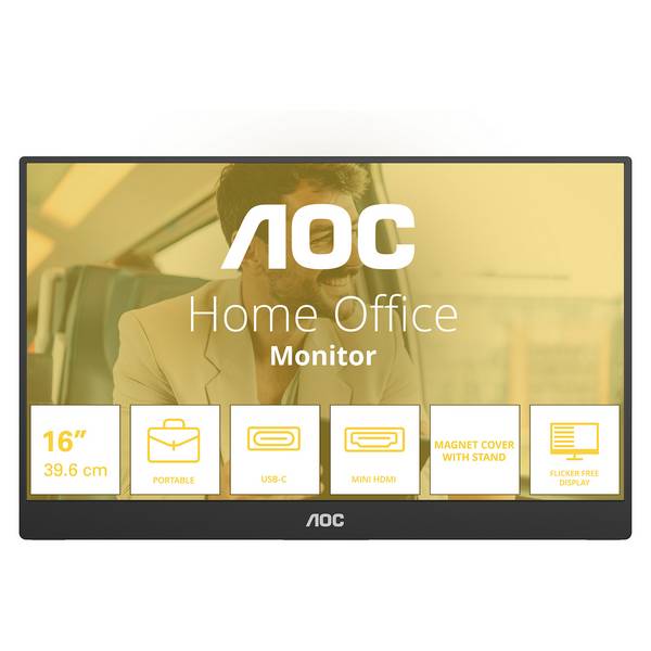 AOC 16T20E2 39,6 cm 15.6 Zoll LED 1920 x 1080 Pixel Full HD 16:9 4 ms