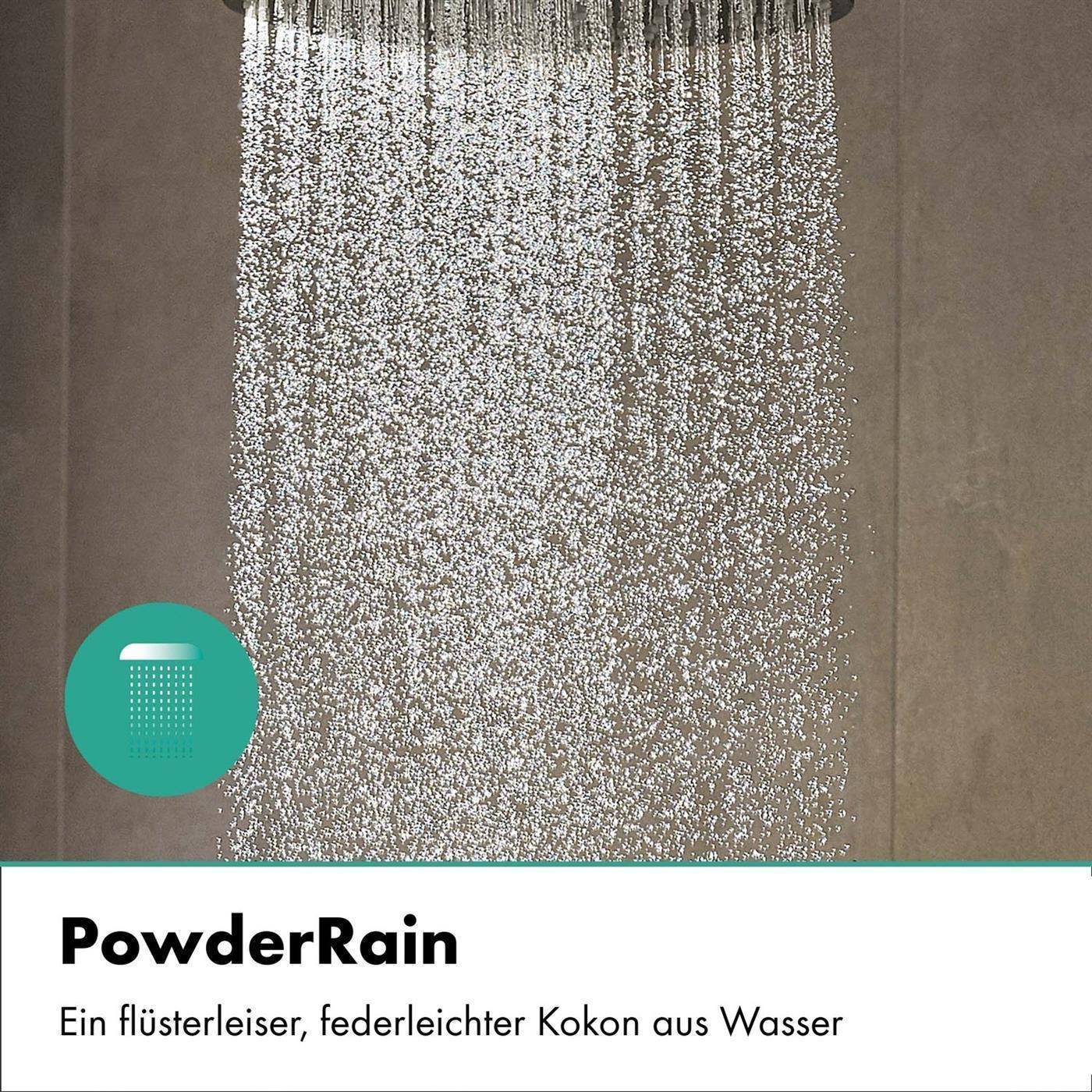 Hansgrohe Rainfinity Kopfbrause 250mm, 19l/min, 1jet, Wandanschluss, Brushed Bronze-4