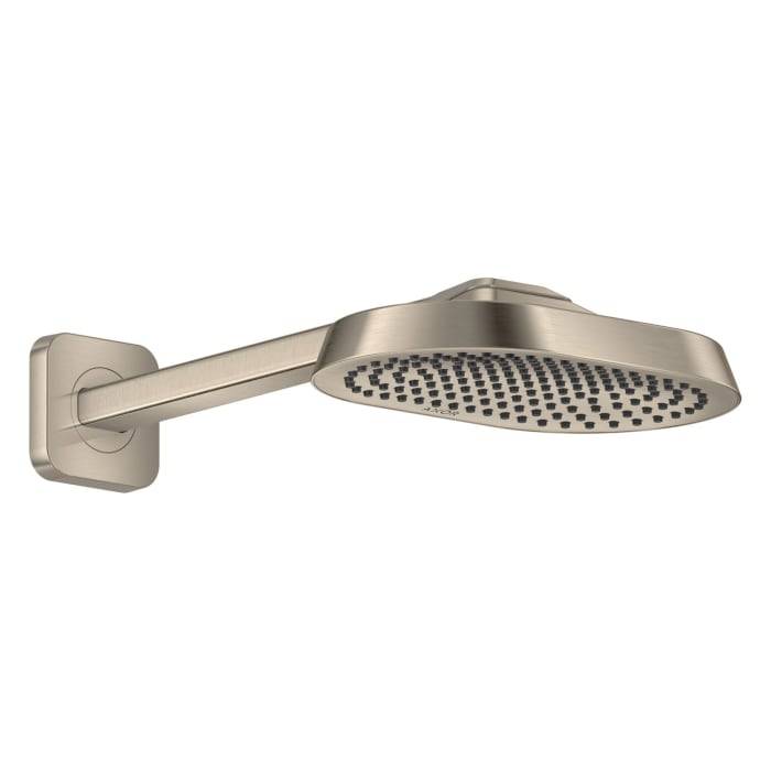 AXOR ShowerSphere Kopfbrause 250/160 1jet EcoSmart+ mit Brausearm, Brushed Nickel-0