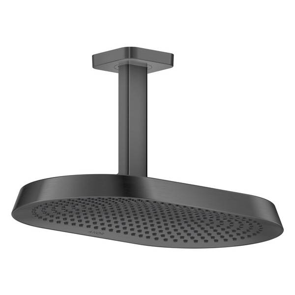 AXOR ShowerSphere Kopfbrause 370/220 2jet mit Deckenanschluss, Brushed Black Chrome