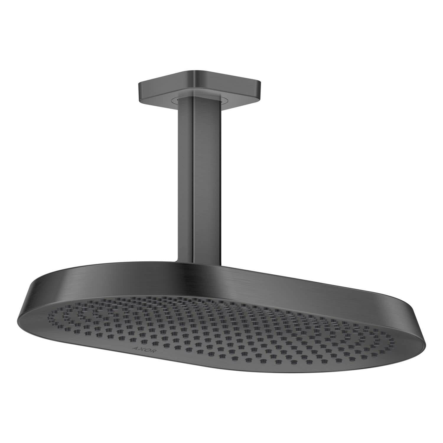 AXOR ShowerSphere Kopfbrause 370/220 2jet mit Deckenanschluss, Brushed Black Chrome-0