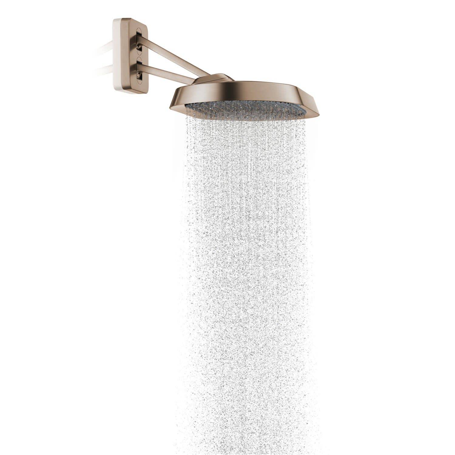 AXOR ShowerSphere Kopfbrause 370/220 2jet mit beweglichem Brausearm, Brushed Bronze-3