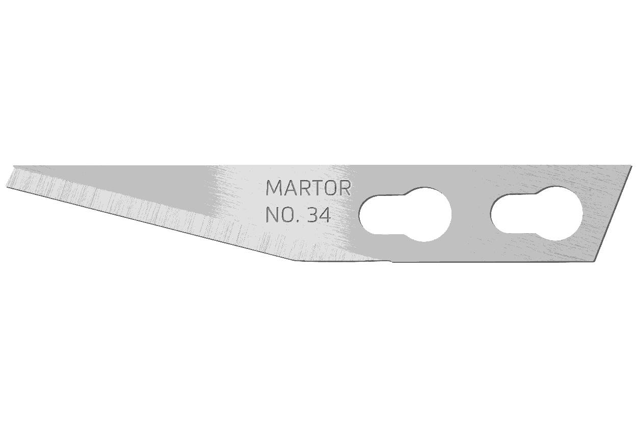 MARTOR Ersatzklinge GRAFIKKLINGE 34 Spezialschliff | 100 Stück-0