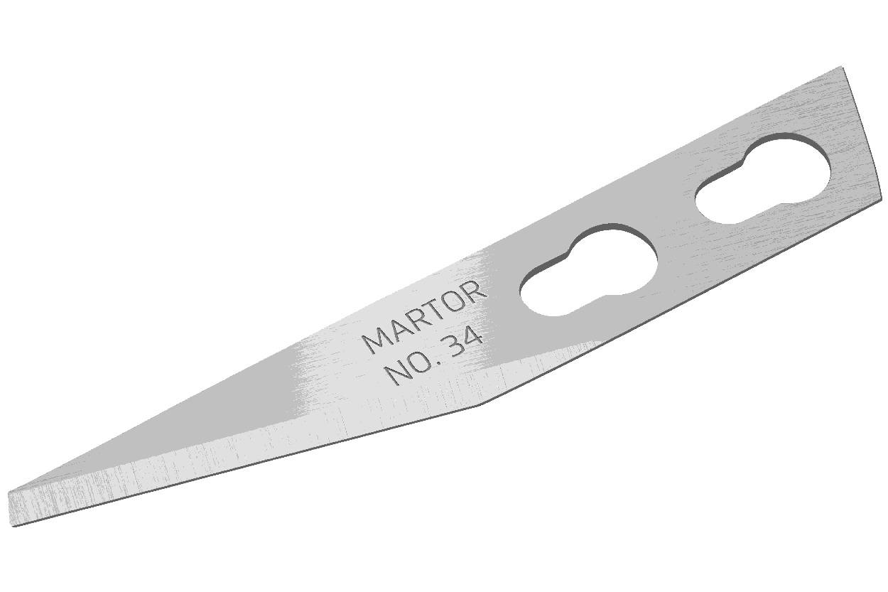 MARTOR Ersatzklinge GRAFIKKLINGE 34 Spezialschliff | 100 Stück-1