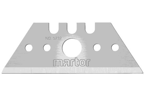 MARTOR® Trapezklinge Nr.5232 L53xB19xS0,63mm m.Lochung 10 St./Spender