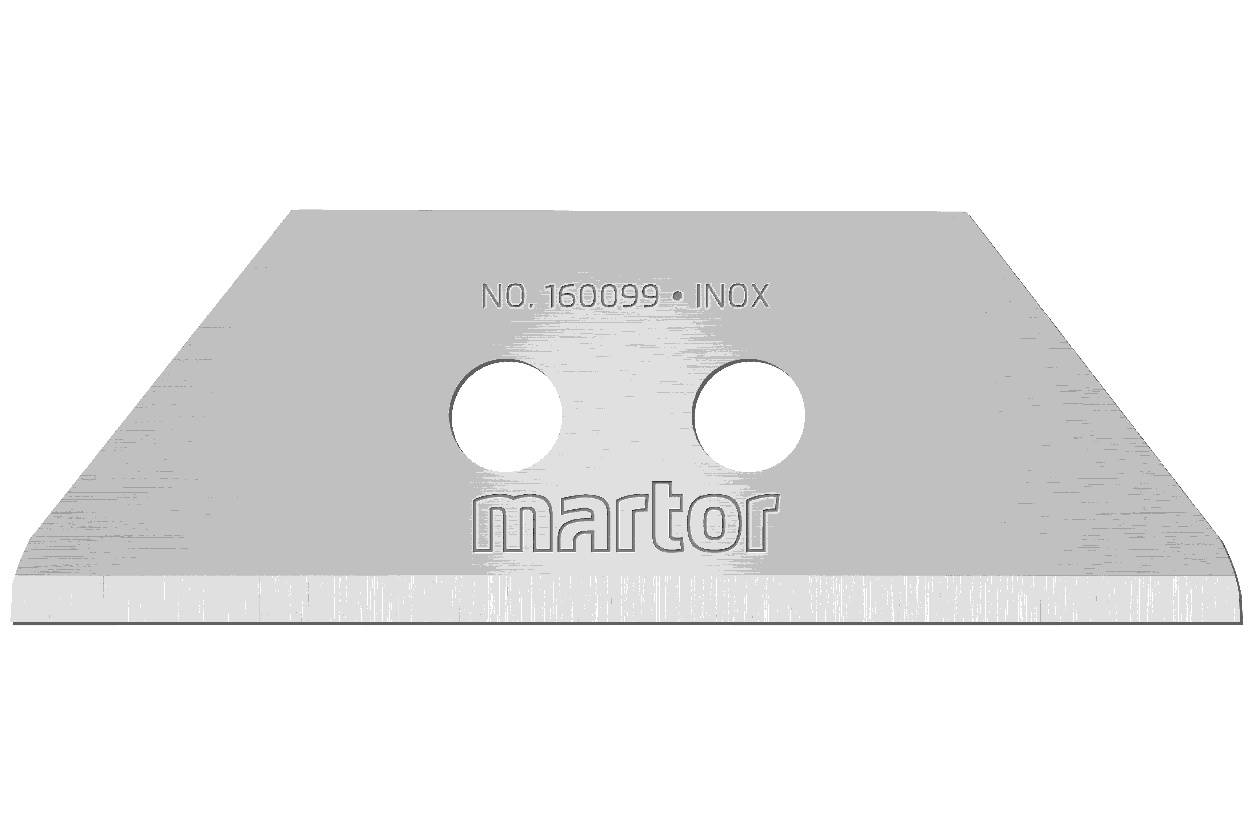 Ersatzklingen MARTOR 160099.70 Typ / Nr. Trapezklinge Nr. 160099, rostfreier Stahl Eigenschaften eine Schneide mit zwe