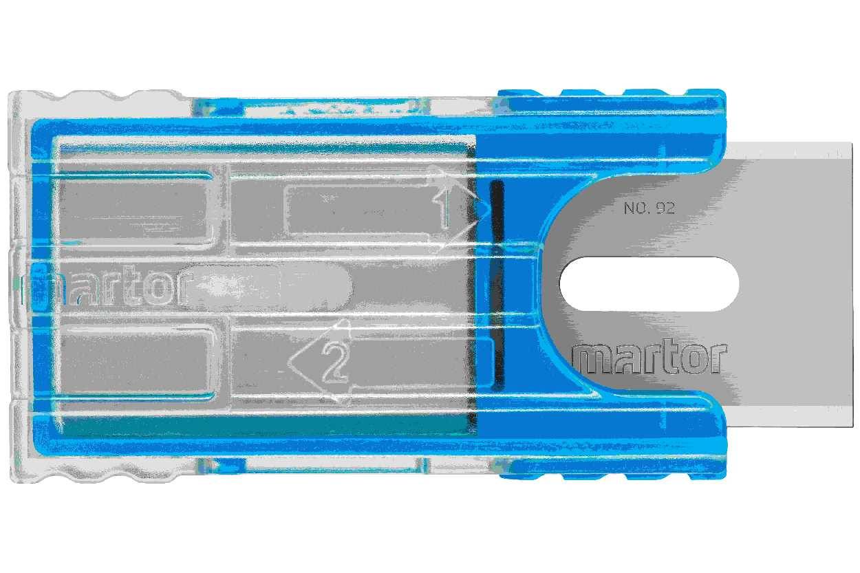 Ersatzklingen MARTOR 92.66 Typ / Nr. Industrieklinge Nr. 92 Eigenschaften zwei Schneiden mit vier scharfen Kanten (4-f-3