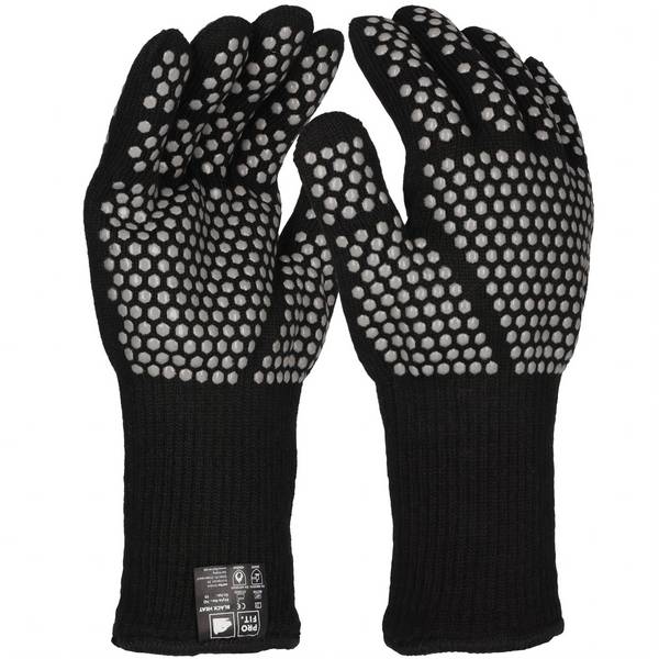 Profit 742-10 BLACK HEAT Hitzeschutzhandschuh,rutschfeste Silikonbenoppung 10