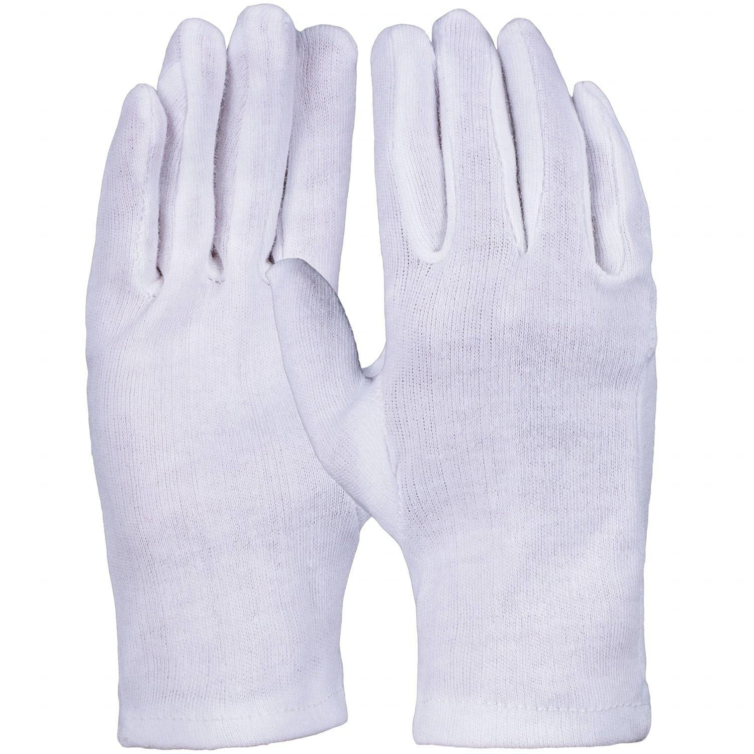 Profit 64015-8 Baumwollhandschuh, Trikot,weiß, Schichtel, gesäumt 8-0