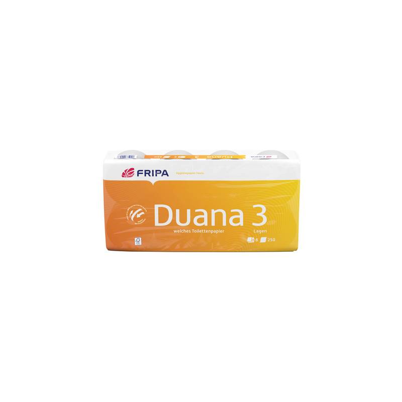 Fripa Toilettenpapier Duana, 3-lagig, hochweiß-0